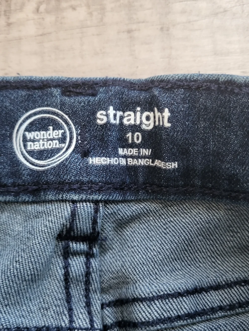 Old Navy Wonder Nation Boys Size 10-12 Jeans Bundle Straight Blue Pull On
